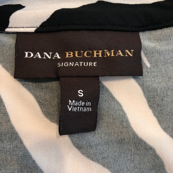 Dana Buchman | B&W Zebra Jersey, Tunic Dress S - Picture 3 of 3